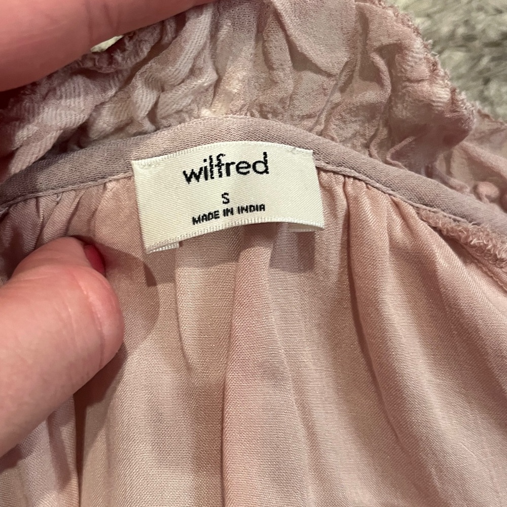 Wilfred Blush Pink Ruffled Dress s - Picture 4 of 6